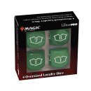 Ultra Pro - Deluxe 22MM Forest Loyalty Dice Set with 7-12 for MtG