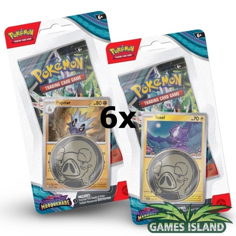 Pokemon twilight masquerade 1 pack blister english display (each blister 6x)