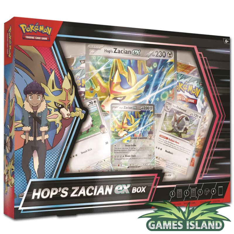 Pokemon hop's zacian ex box english