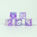 Paintomancy Dice – Translucent Blue and Purple with...