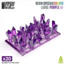 Green Stuff World - PURPLE Resin Crystals - Large