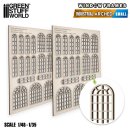 Green Stuff World - Industrial Arched Miniature Windows - Small
