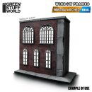 Green Stuff World - Industrial Arched Miniature Windows - Small