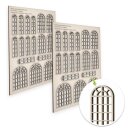 Green Stuff World - Industrial Arched Miniature Windows - Small