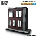 Green Stuff World - Industrial Arched Miniature Windows - Small (type 2)