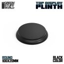Green Stuff World - Round Wood display bases 10 cm - Black